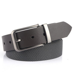 Men's Microfiber Pin Buckle Belt Casual Lightweight Inner Silver Buckle Belt