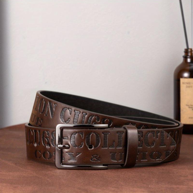 Body Single Jack Dress Belt Men's Alloy Needle Buckle PU Belt