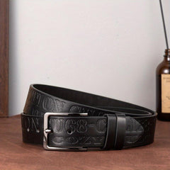 Body Single Jack Dress Belt Men's Alloy Needle Buckle PU Belt