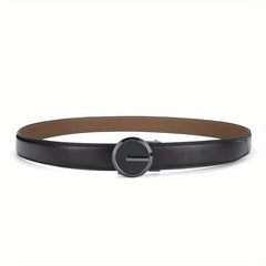 Men's Leather Belt Automatic Buckle 3 Wide Adjustable Length