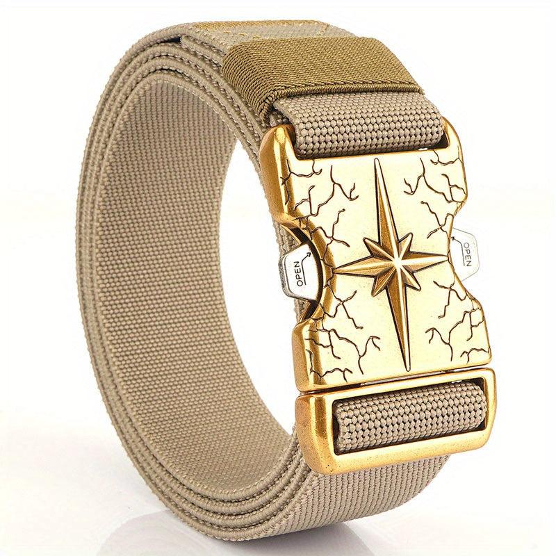 Casual Outdoor Canvas Belt with Quick Release Buckle