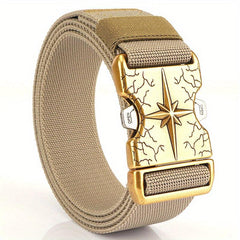 Casual Outdoor Canvas Belt with Quick Release Buckle