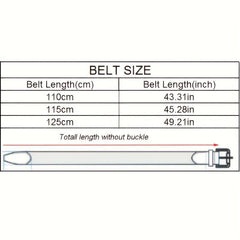 Men's Leather Belt Alloy Automatic Buckle Business Suit Waist Strap