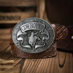 Men's Single Jack Smooth Buckle PU Belt Casual Holiday Dress