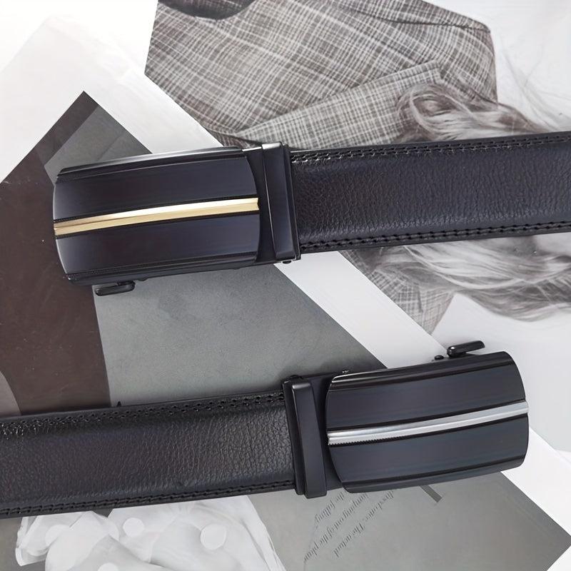 Men's Business Belt Automatic Buckle Belts Jeans Pants Father's Christmas