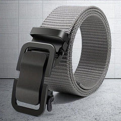Men's Metal Automatic Buckle Casual Nylon Canvas Belt