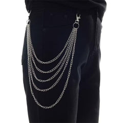 Punk Chain Jeans Pants Keychain Harajuku Clothing Accessories