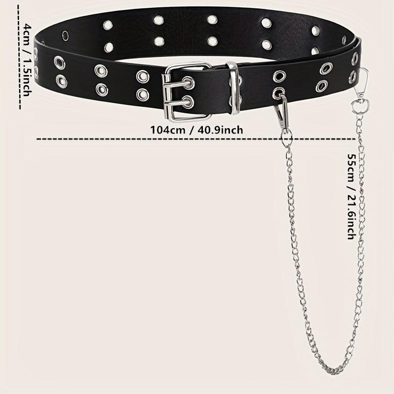 Punk Hollow Buckle Belt For Men - Daily Clothing Accessories