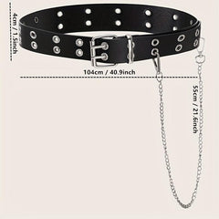 Punk Hollow Buckle Belt For Men - Daily Clothing Accessories