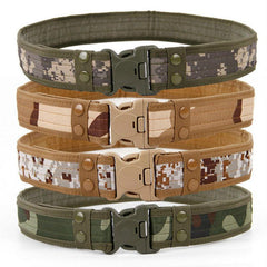 Men's Outdoor Canvas Belt with Plastic Buckle 2 Inch Wide