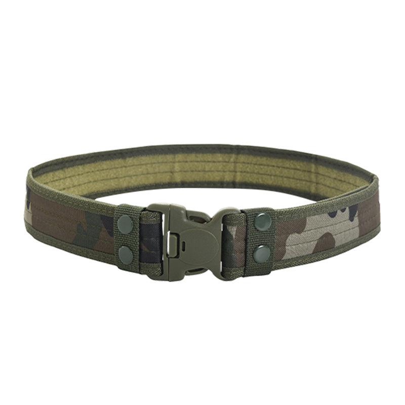 Men's Outdoor Canvas Belt with Plastic Buckle 2 Inch Wide
