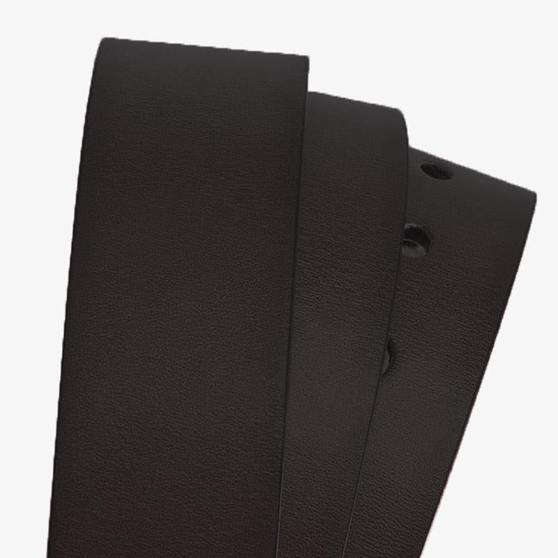 Men's PU Leather Square Buckle Winter Business Belt