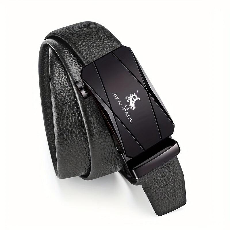 Men's PU Leather Belt with Automatic Buckle