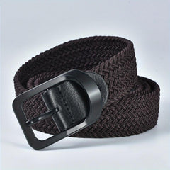 Elastic Canvas Leather Belt for Men and Women
