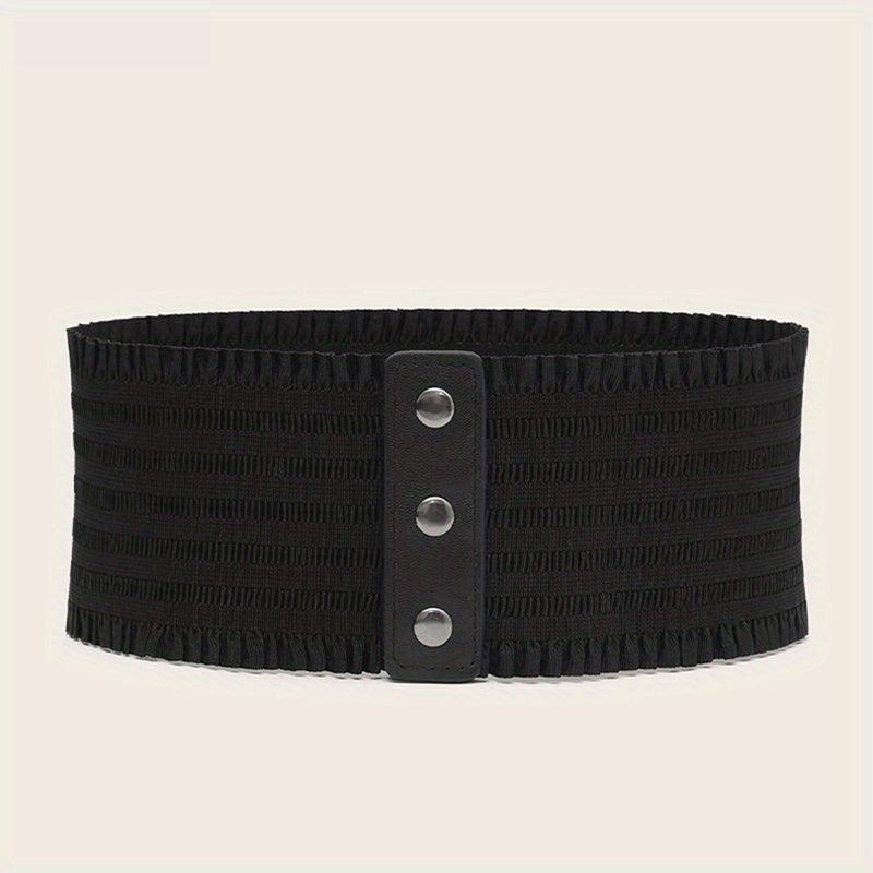 Wide Lace Waistband Elastic Belt Vintage Dress Coat Girdle for Women
