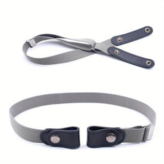 No Buckle Casual Stretch Belt Adjustable Elastic Stretch Belts for Women