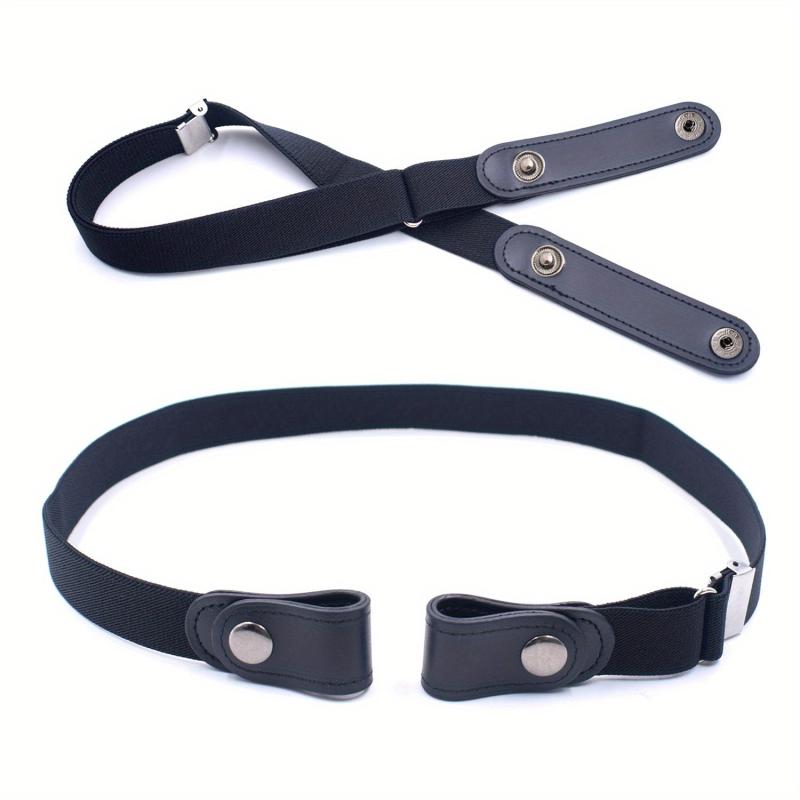 No Buckle Casual Stretch Belt Adjustable Elastic Stretch Belts for Women