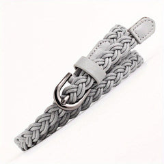 Vintage Braided Boho Belt Metal Buckle Girdle Women Punk Dress Belts
