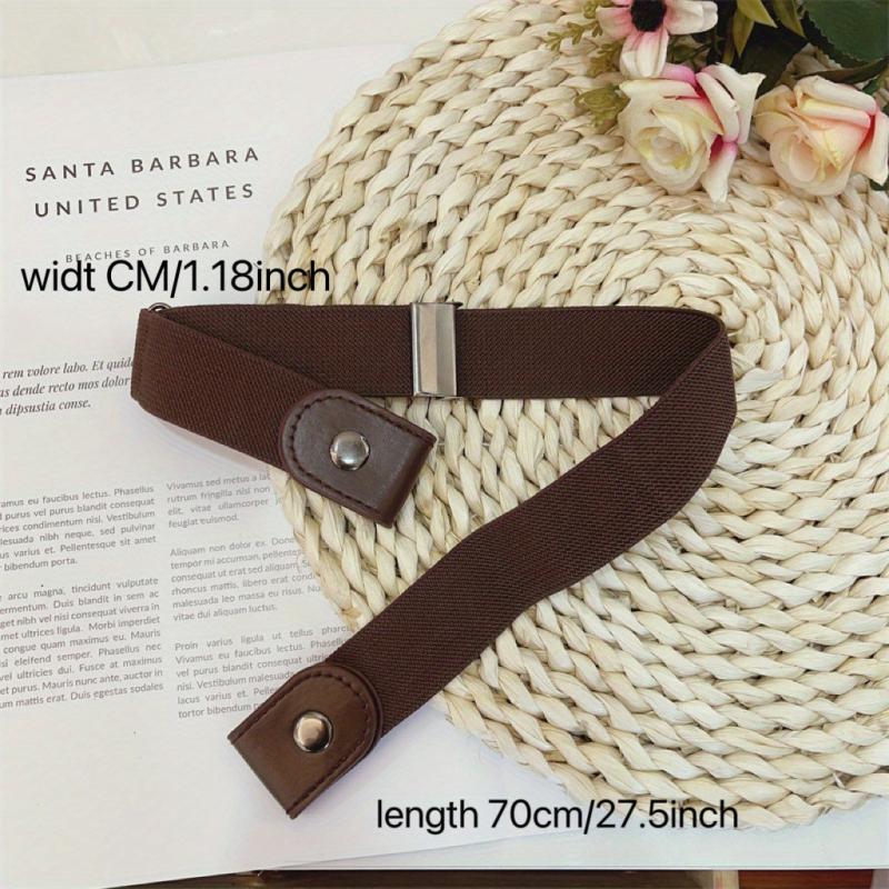 No Buckle Stretch Belt For Women Unisex Elastic Belts Jeans Dresses