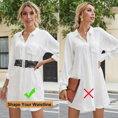 Vintage Braided Wide Elastic Waistband Belt for Women