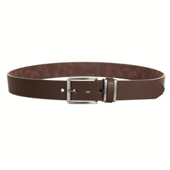 Men's Pin Buckle Belt - PU Leather Coffee