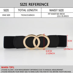 Stretchy Dress Belt Women Elastic Waistband Wide Belt