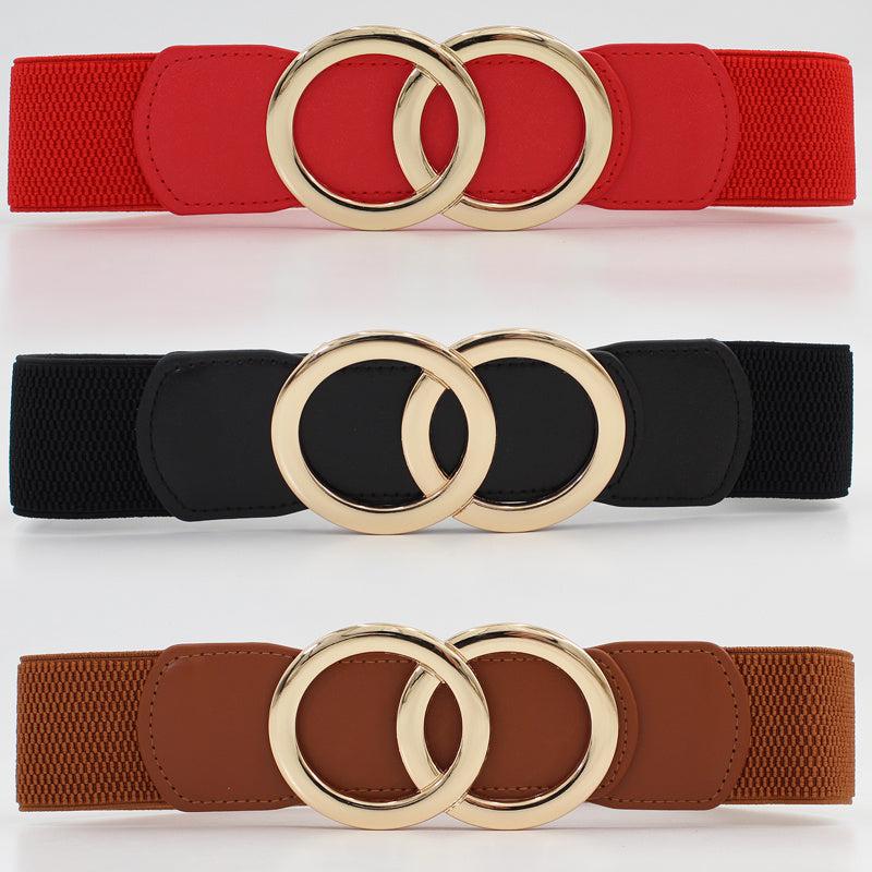 Stretchy Dress Belt Women Elastic Waistband Wide Belt
