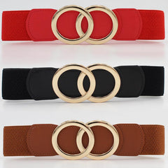 Stretchy Dress Belt Women Elastic Waistband Wide Belt
