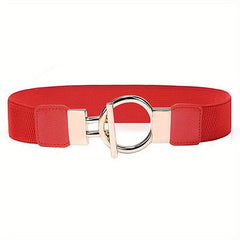 Ring Buckle Elastic Waistband