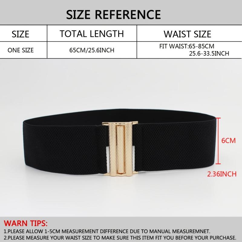 Elastic Wide Belt Women's Waist Decorative Dress Coat Slim Skirt