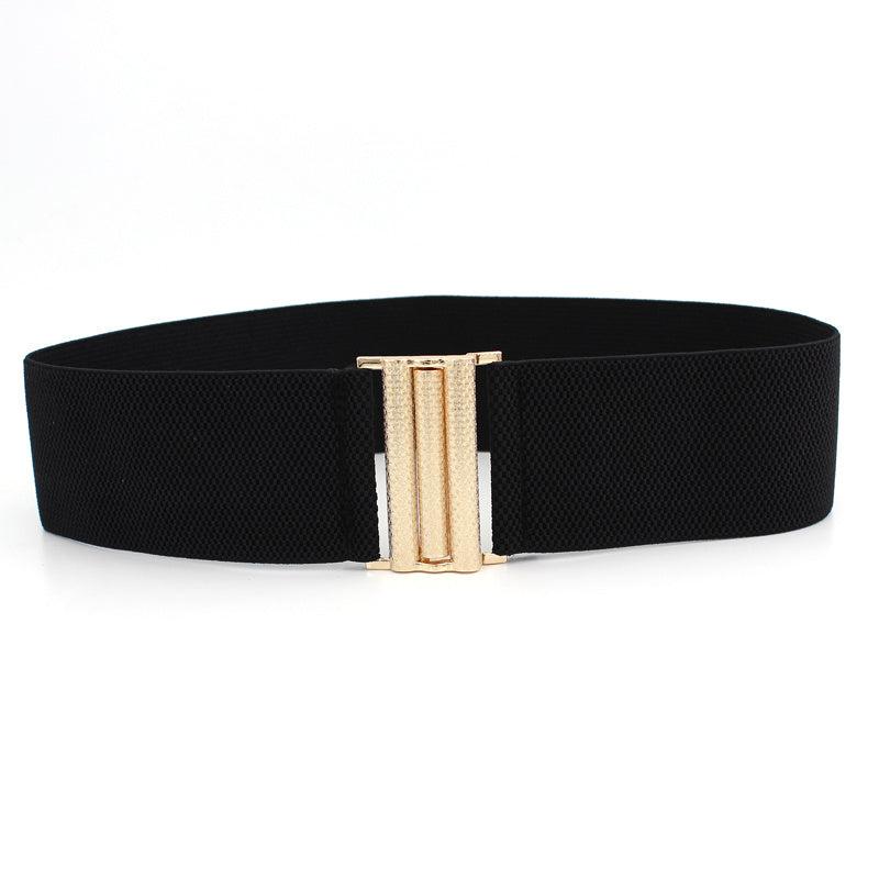 Elastic Wide Belt Women's Waist Decorative Dress Coat Slim Skirt