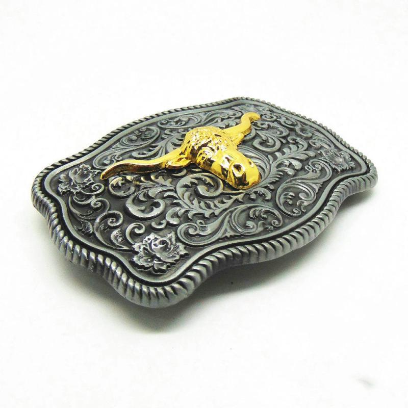 Bull Head Belt Buckle For Men Western Cowboy Punk Hip Hop Belt Buckle
