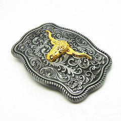 Bull Head Belt Buckle For Men Western Cowboy Punk Hip Hop Belt Buckle