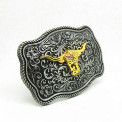 Bull Head Belt Buckle For Men Western Cowboy Punk Hip Hop Belt Buckle
