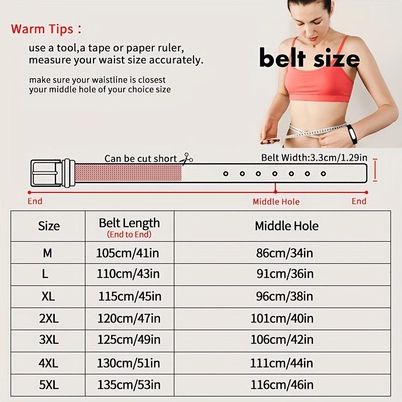 Women's Wide Leather Belt for Jeans Pants