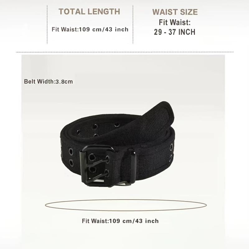 Studded Nylon Double Pin Belt for Coats & Pants