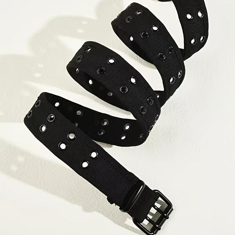 Studded Nylon Double Pin Belt for Coats & Pants