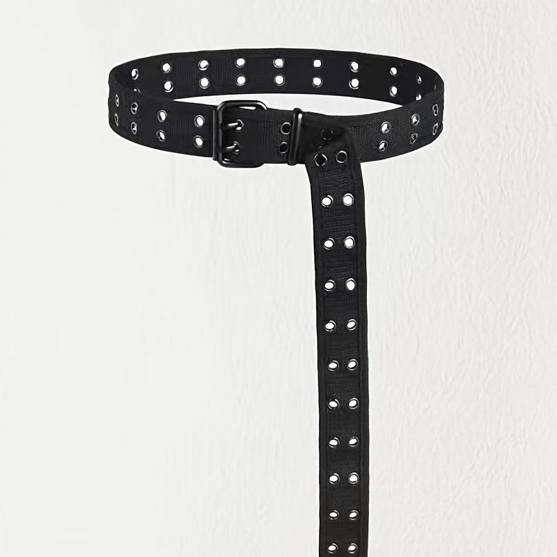Studded Nylon Double Pin Belt for Coats & Pants