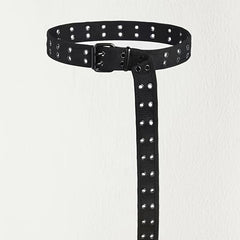Studded Nylon Double Pin Belt for Coats & Pants
