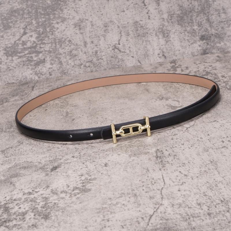 Women's Leather Thin Belt Casual Decorative Waistband