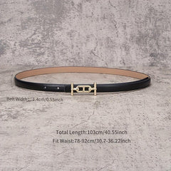 Women's Leather Thin Belt Casual Decorative Waistband