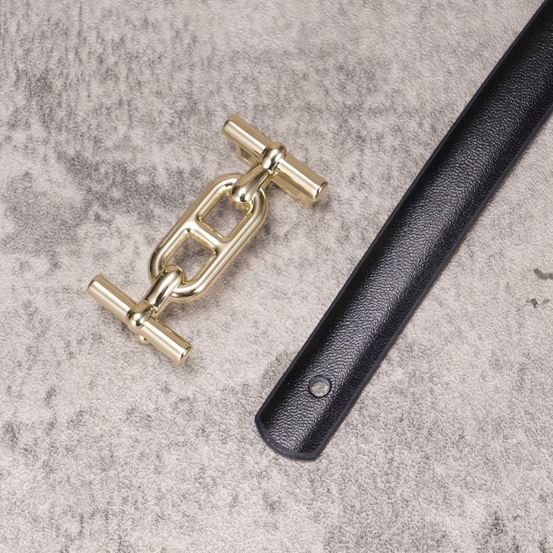 Women's Leather Thin Belt Casual Decorative Waistband