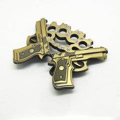 Double Gun Belt Buckle Men Western Cowboy Punk Hip