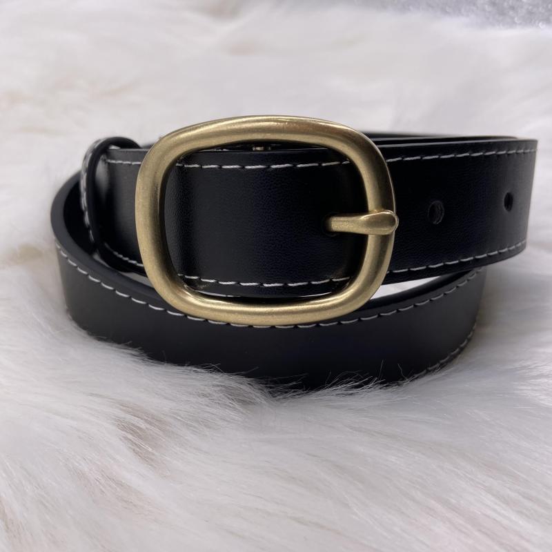 Women's Skinny Waist Buckle Belt for Business Commute