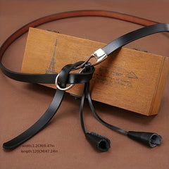Red Tassel Leather Belt Casual Dress Girdle For Women