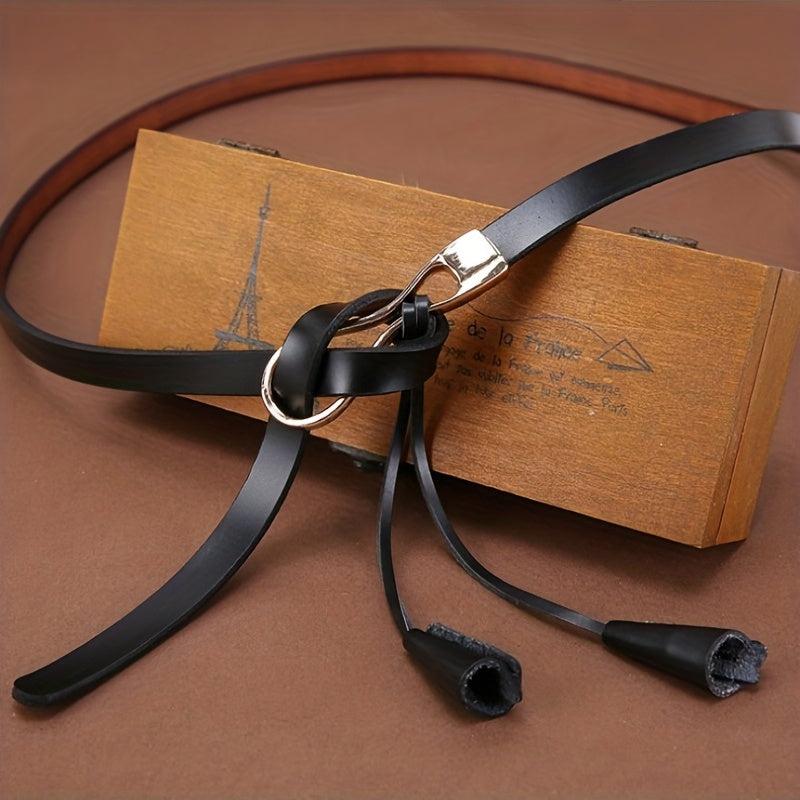 Red Tassel Leather Belt Casual Dress Girdle For Women