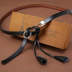Red Tassel Leather Belt Casual Dress Girdle For Women