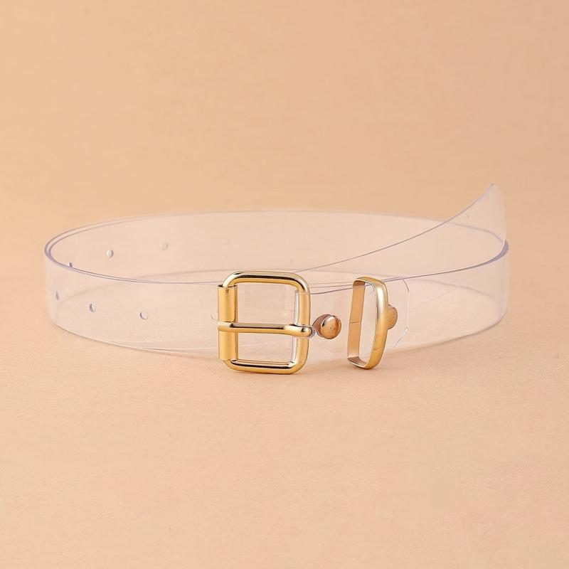 Transparent Belt Strap Jeans Belt Dress Belt Casual Clear Belt