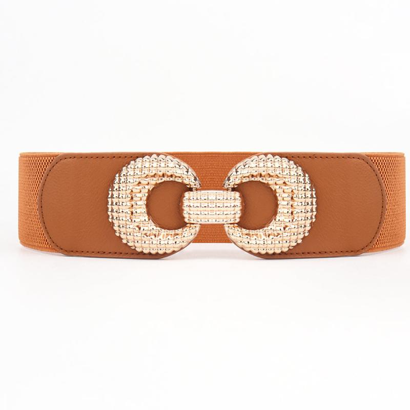 Vintage Elastic Wide Waist Belt for Women Girls