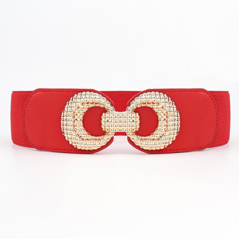 Vintage Elastic Wide Waist Belt for Women Girls